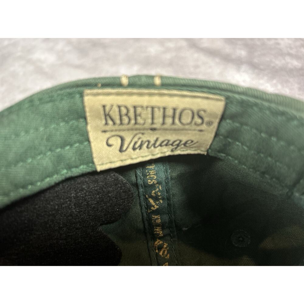 KBETHOS Vintage Dreamer Distressed Baseball Cap Green Embroidered Adjustable Hat - Picture 3 of 4